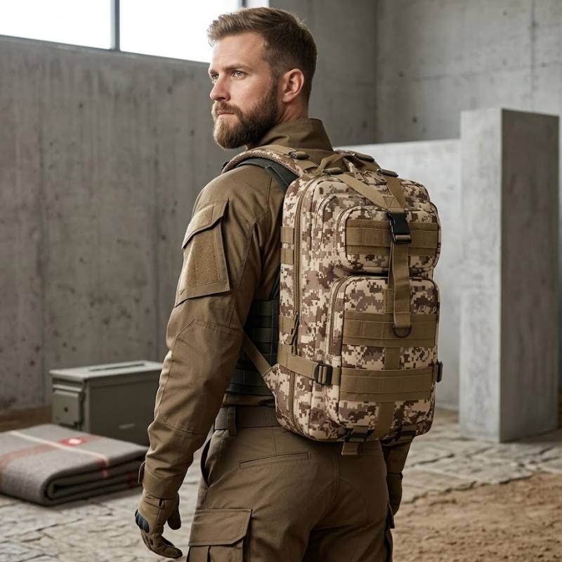 SAC A DOS MILITAIRE - IMPERMÉABLE