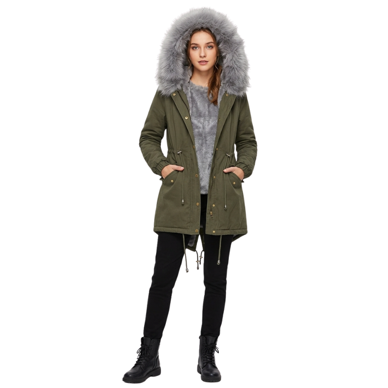 Parka femme militaire