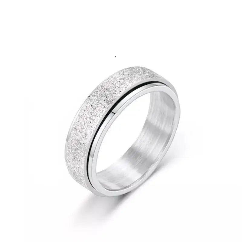 Bague acier colorée