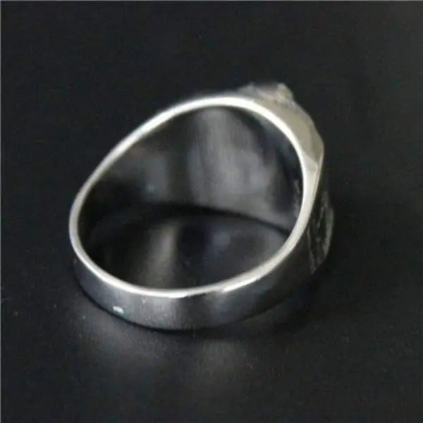 BAGUE MILITAIRE TRÈS DÉTAILLÉE (ARGENT)