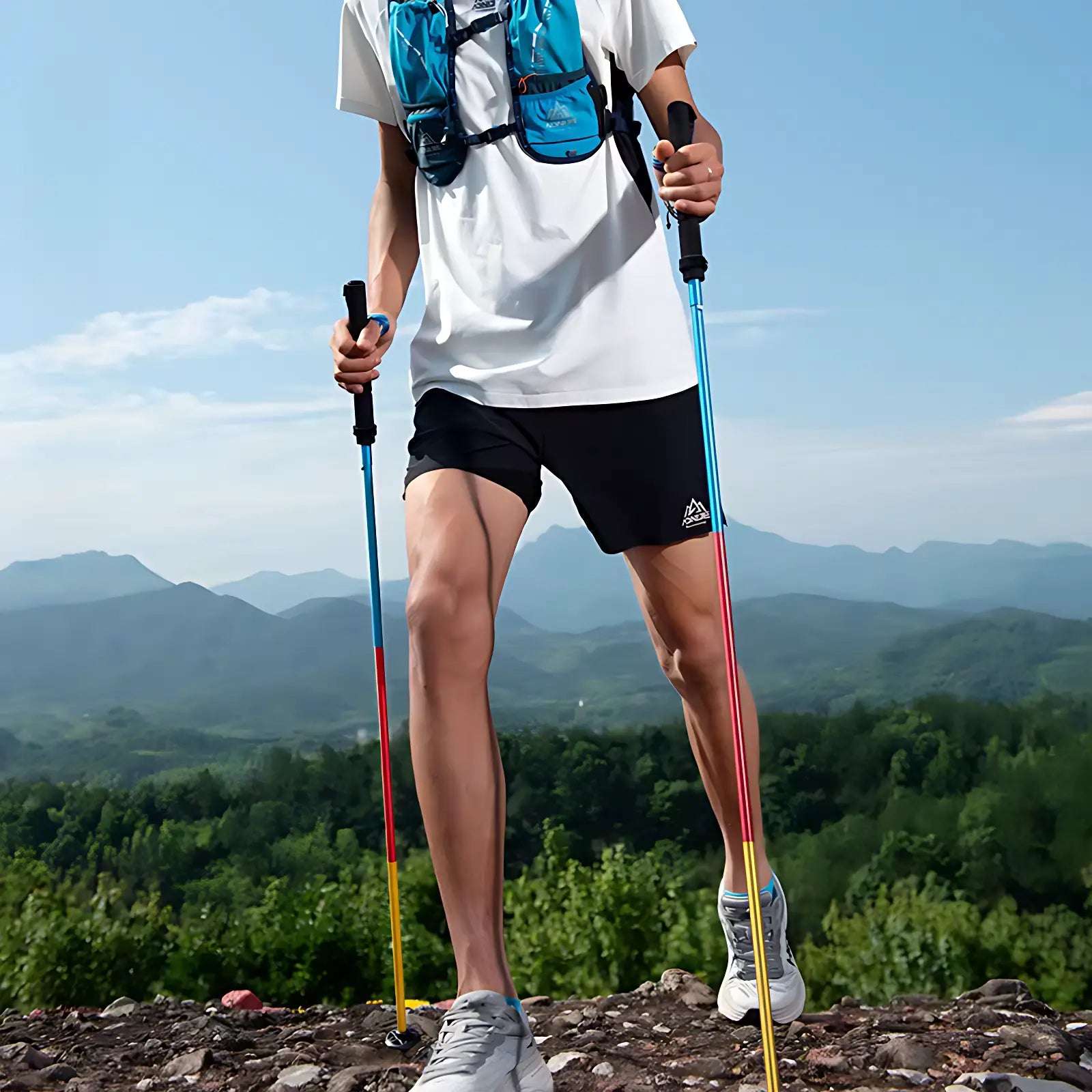 Baton de trail amortisseur