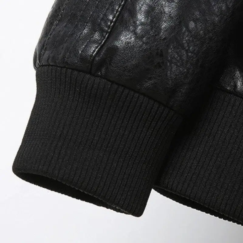 Blouson cuir militaire