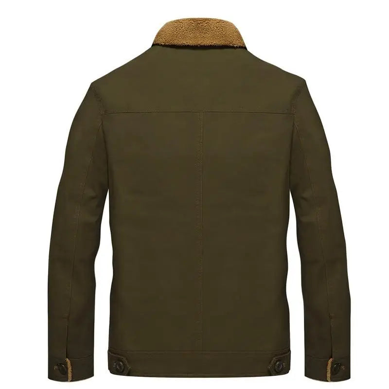 BLOUSON MILITAIRE AVEC FOURRURE BEIGE
