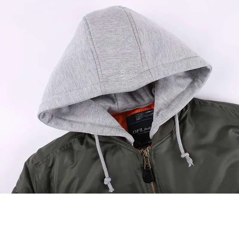 Blouson sweat capuche militaire homme