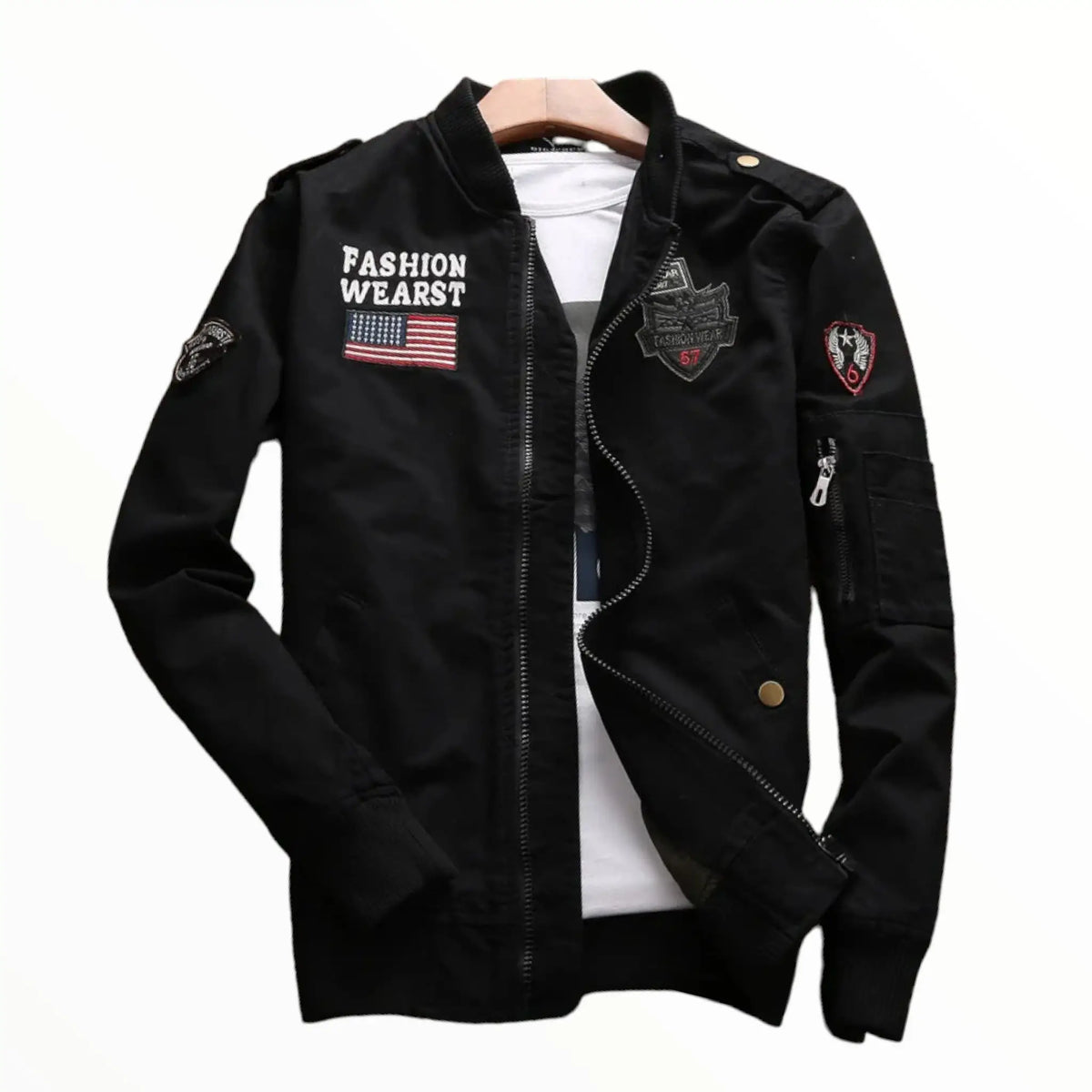 Bomber militaire homme doublé polaire