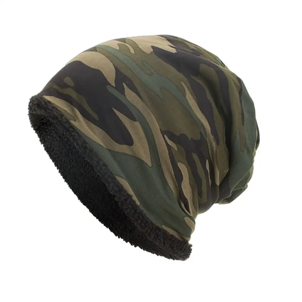 Bonnet fourré camouflage