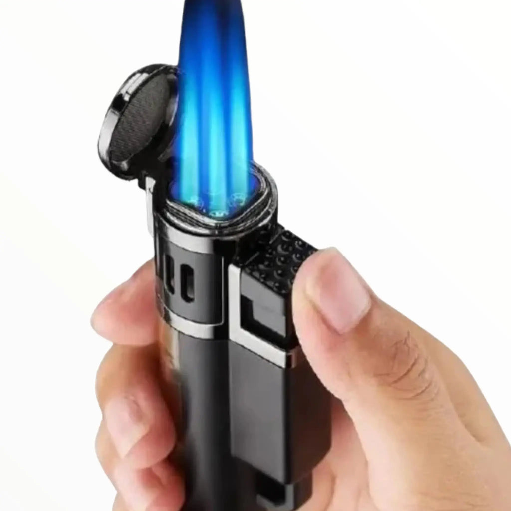 Briquet Butane Briquet Flamme Jet Réglable Briquet Torche Jet Flamme