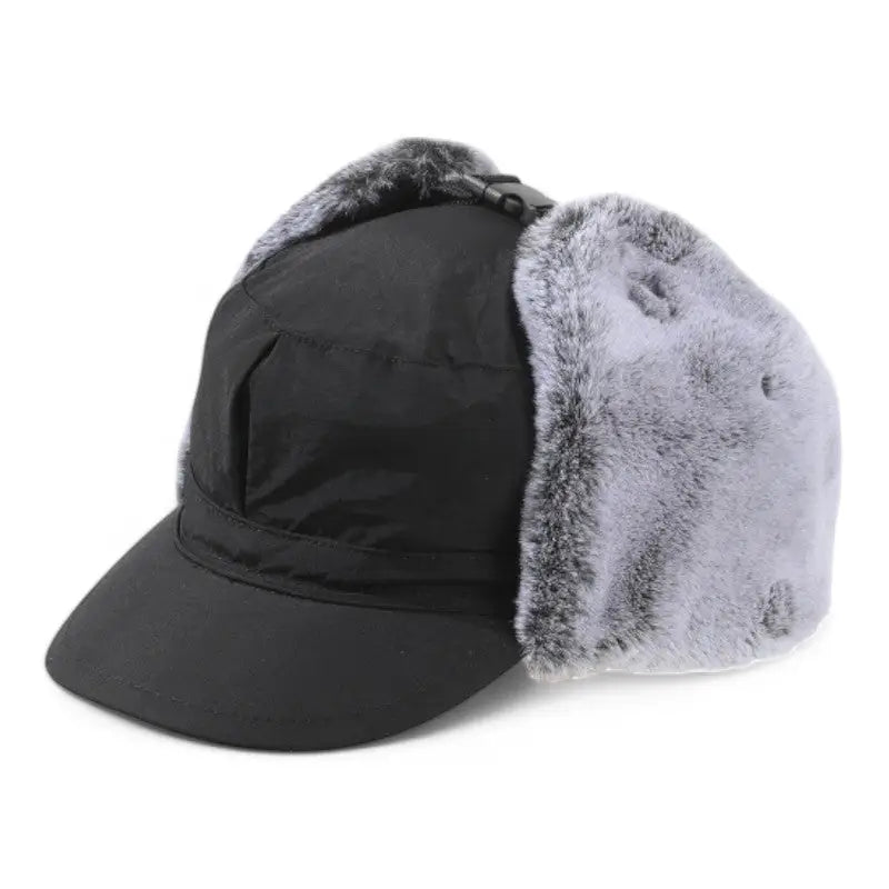 Casquette randonnée hiver avec fourrure
