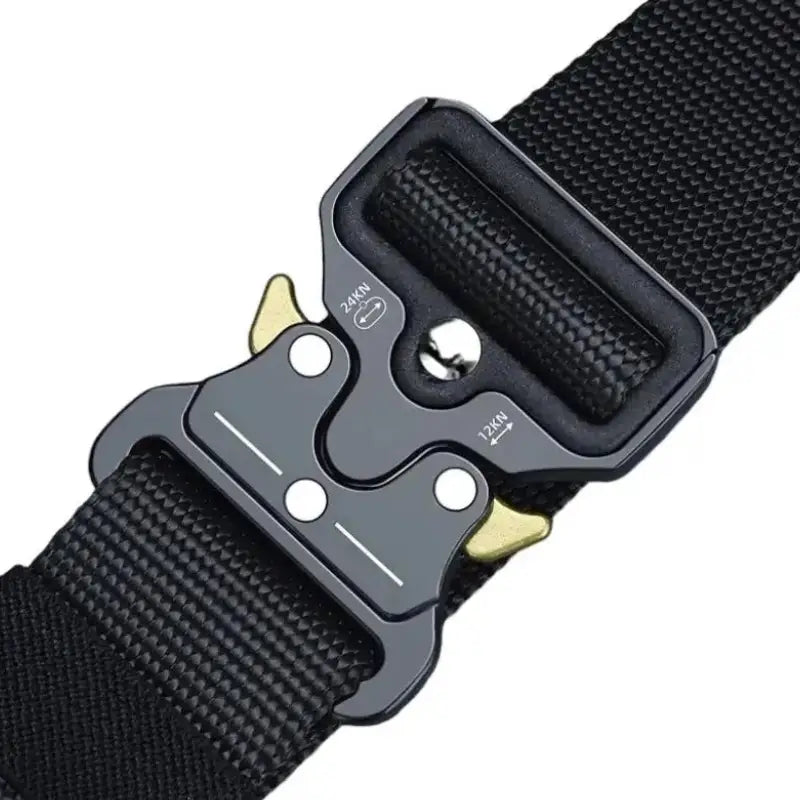 CEINTURE MILITAIRE AVEC BOUCLE EN MÉTAL