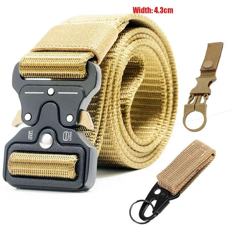 CEINTURE MILITAIRE AVEC BOUCLE EN MÉTAL