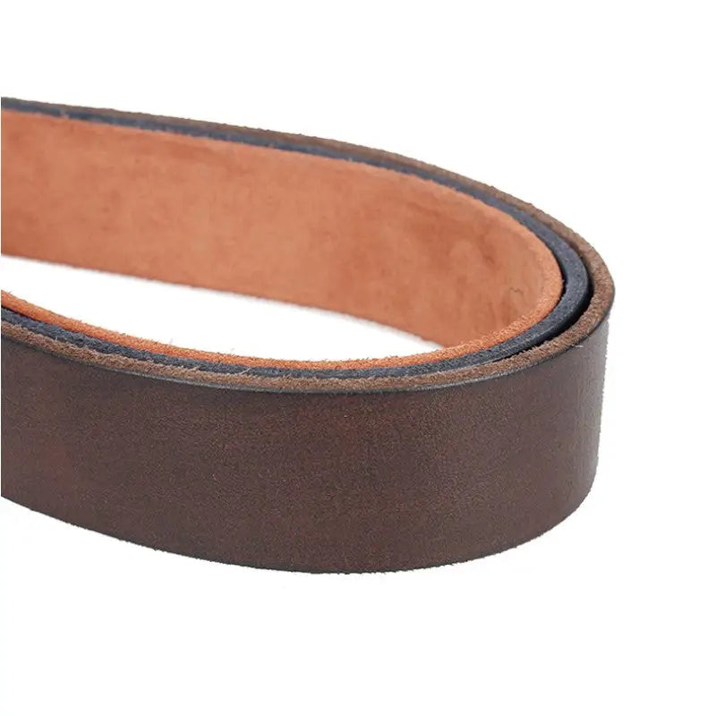 Ceinture militaire cuir marron