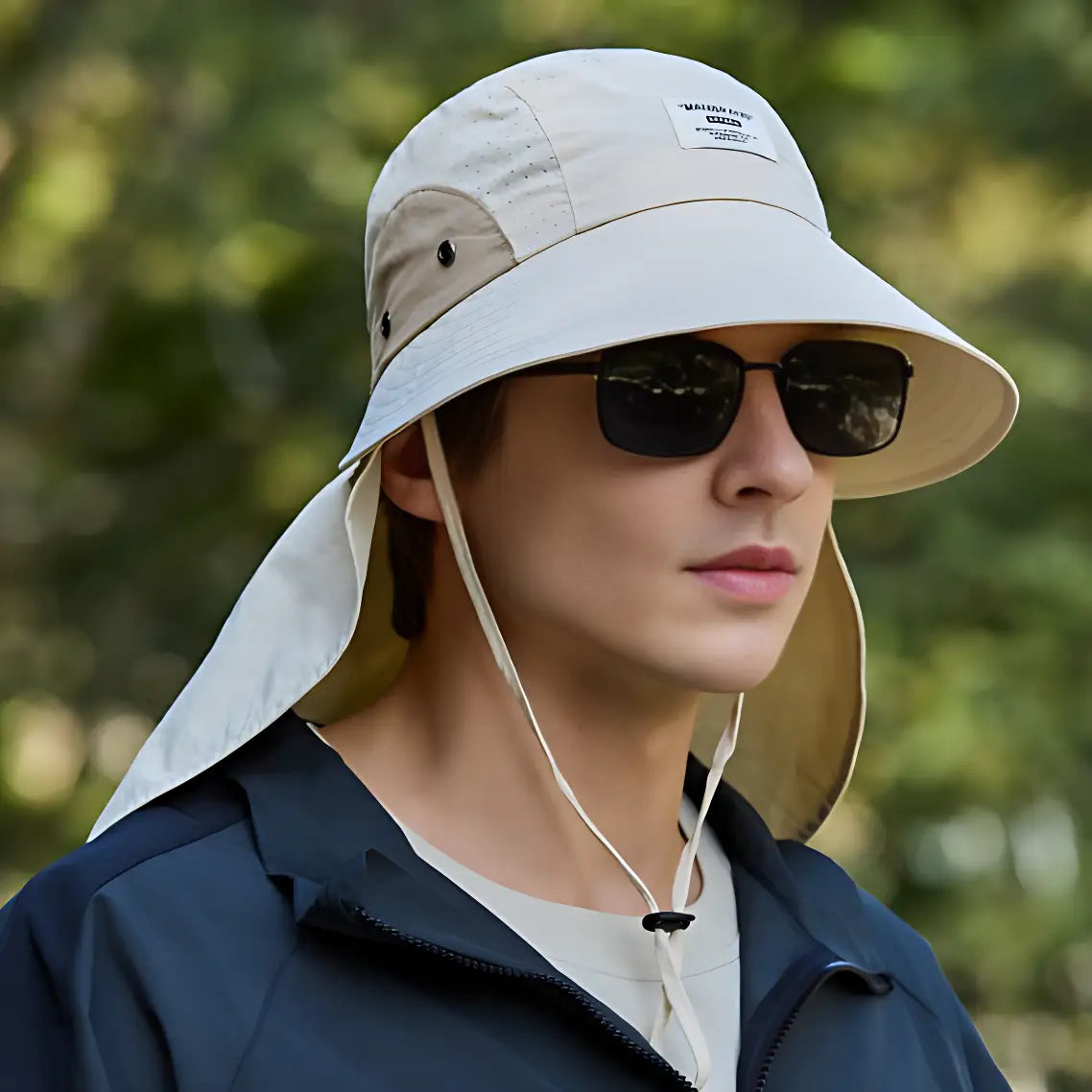 Chapeau anti uv protection cou randonnée