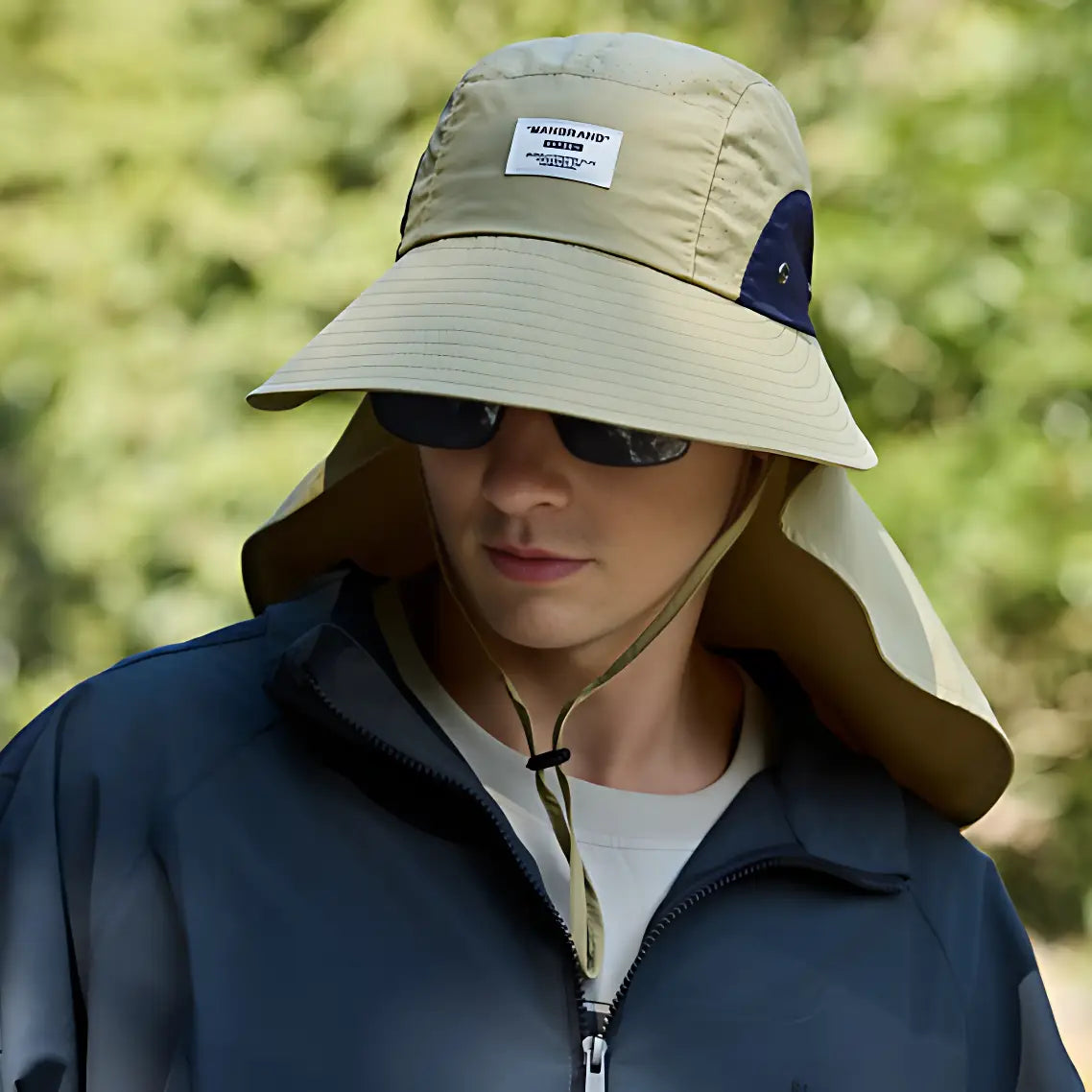 Chapeau anti uv protection cou randonnée