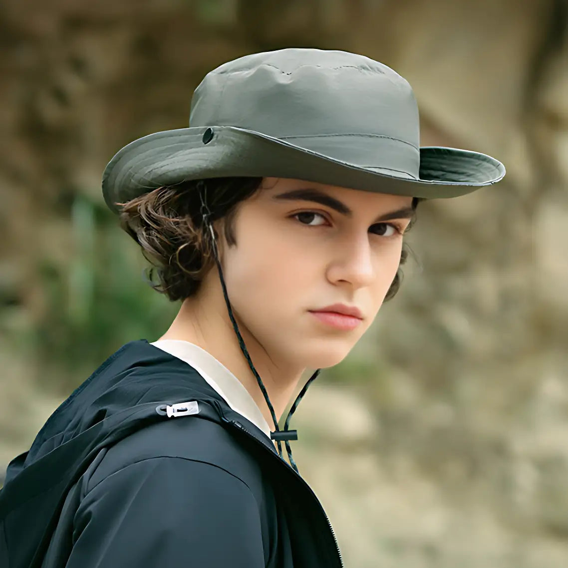 Chapeau anti uv style aventurier
