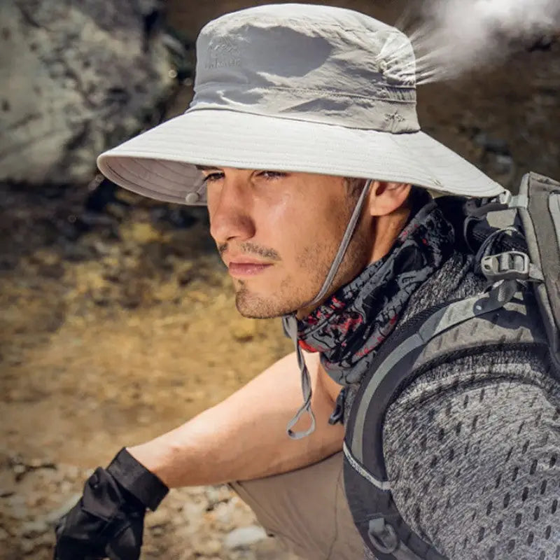 Chapeau anti uv survie nature