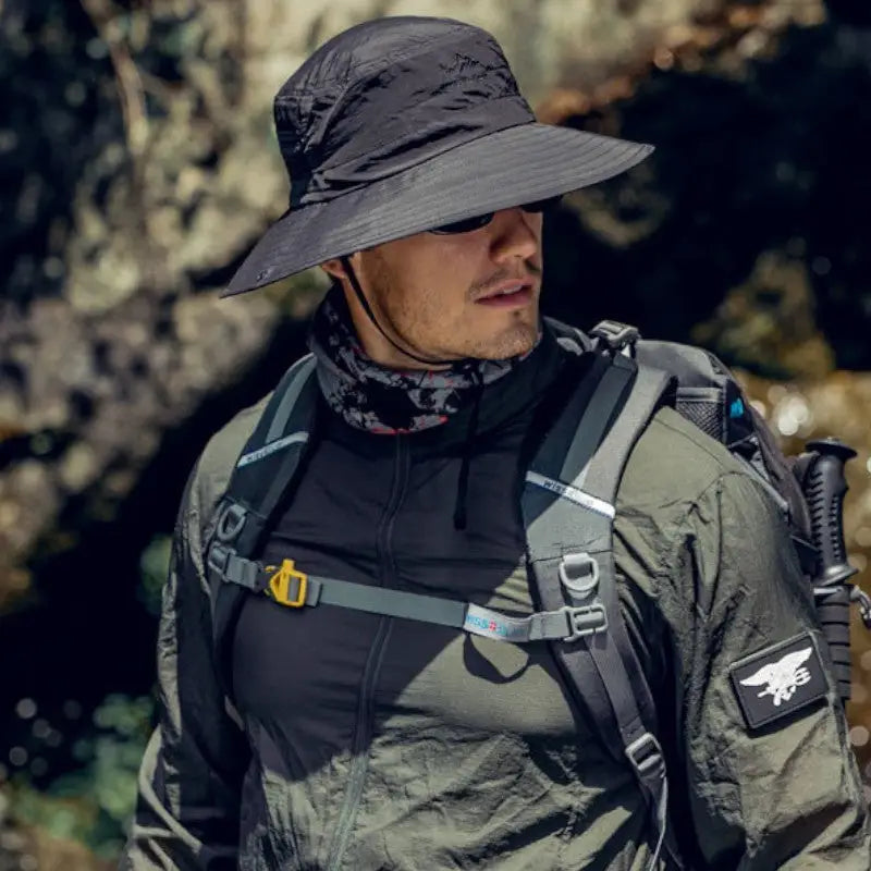Chapeau anti uv survie nature