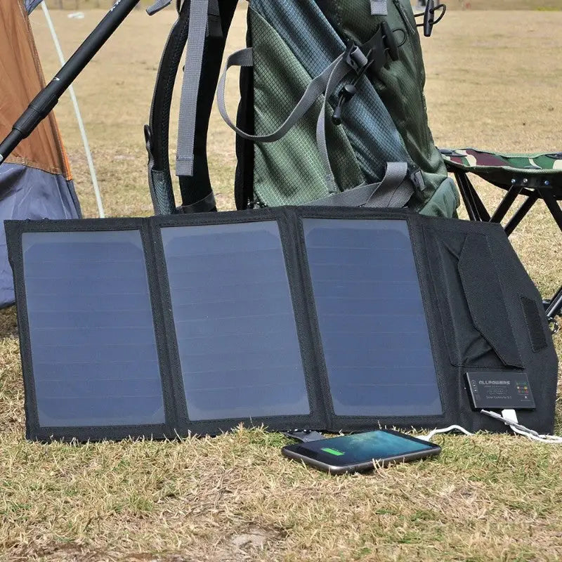 CHARGEUR SOLAIRE - ÉTANCHE ET PLIABLE