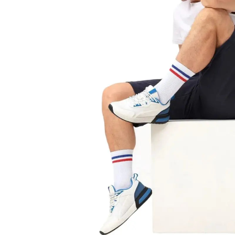 Chaussette bleu blanc rouge