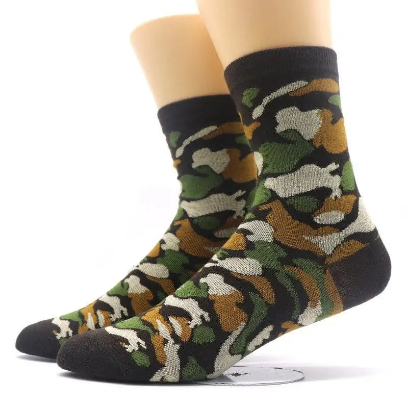 Chaussette motif militaire