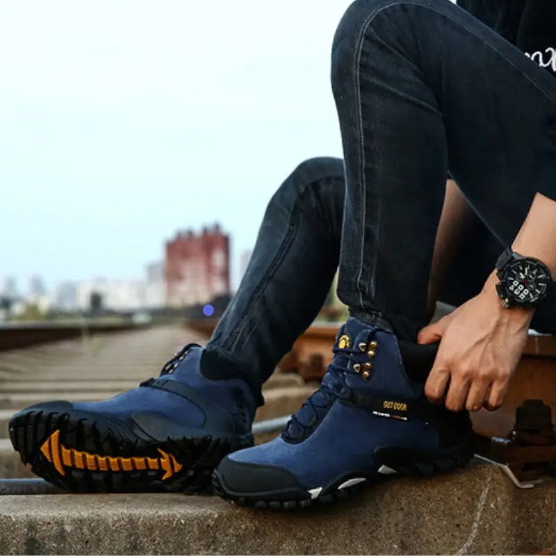 Chaussure randonnée bleu homme