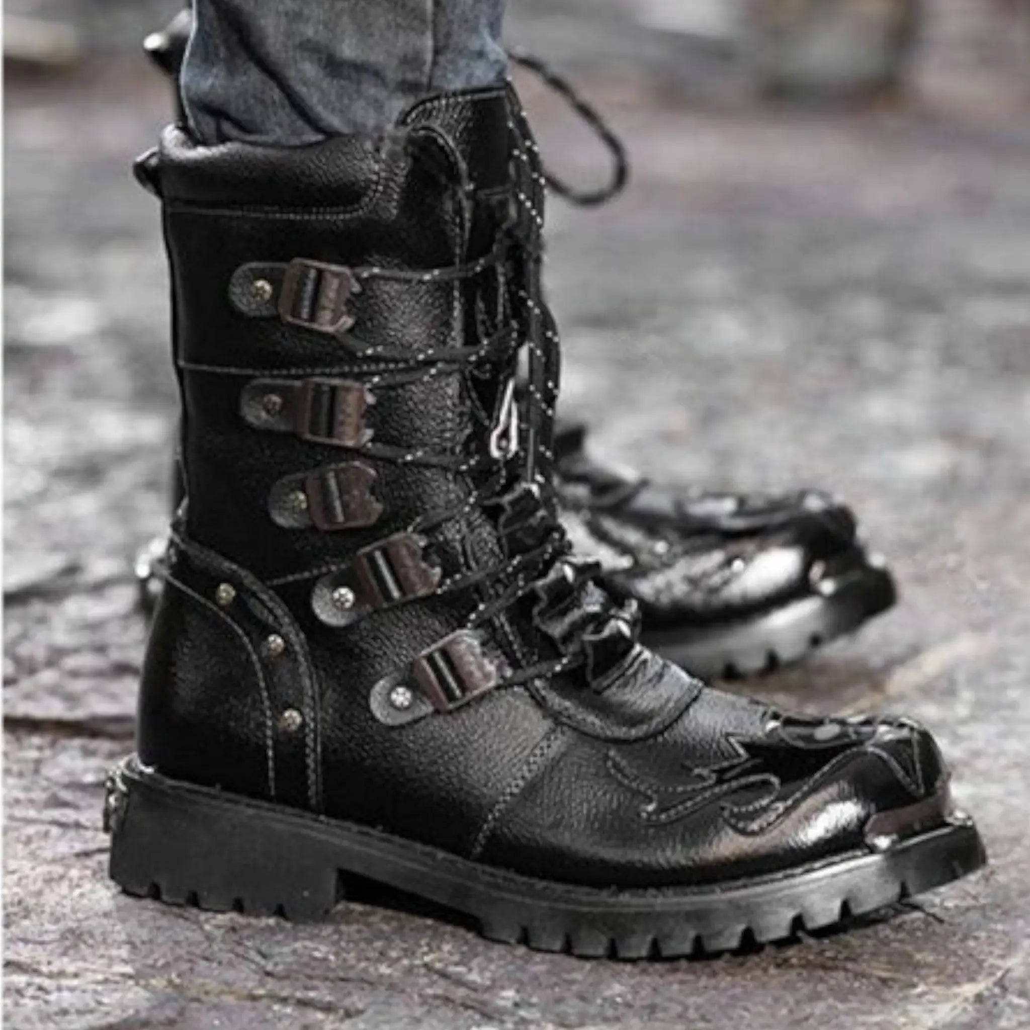 Chaussure rangers femme