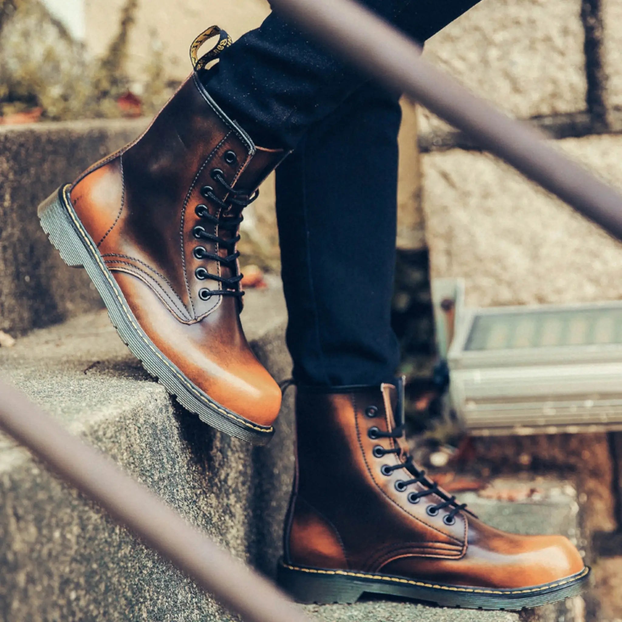 Chaussures style rangers femme