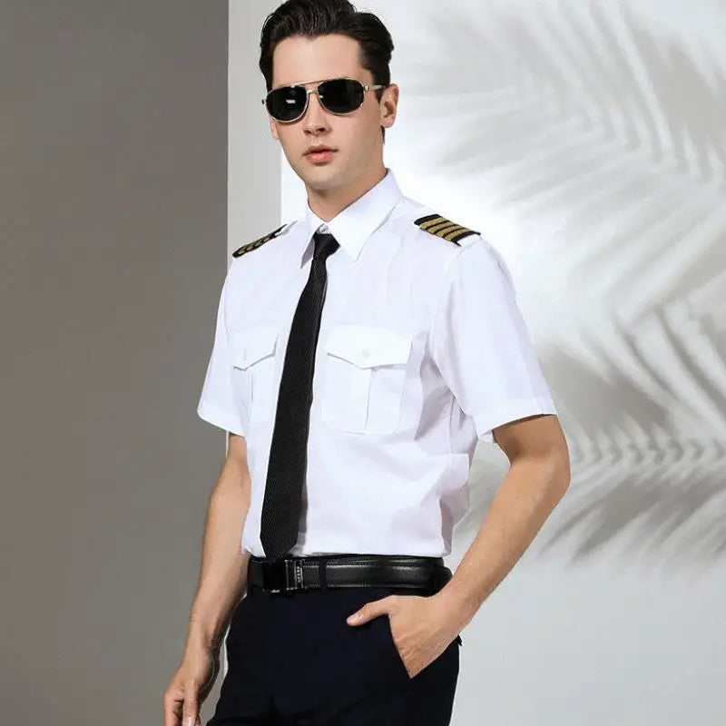 Chemise blanche militaire