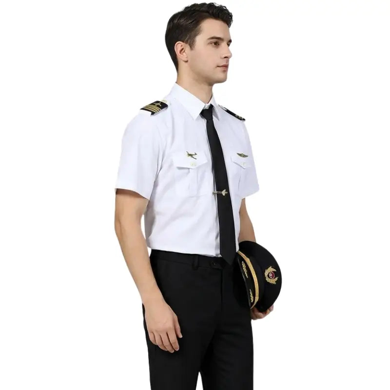 Chemise blanche uniforme militaire