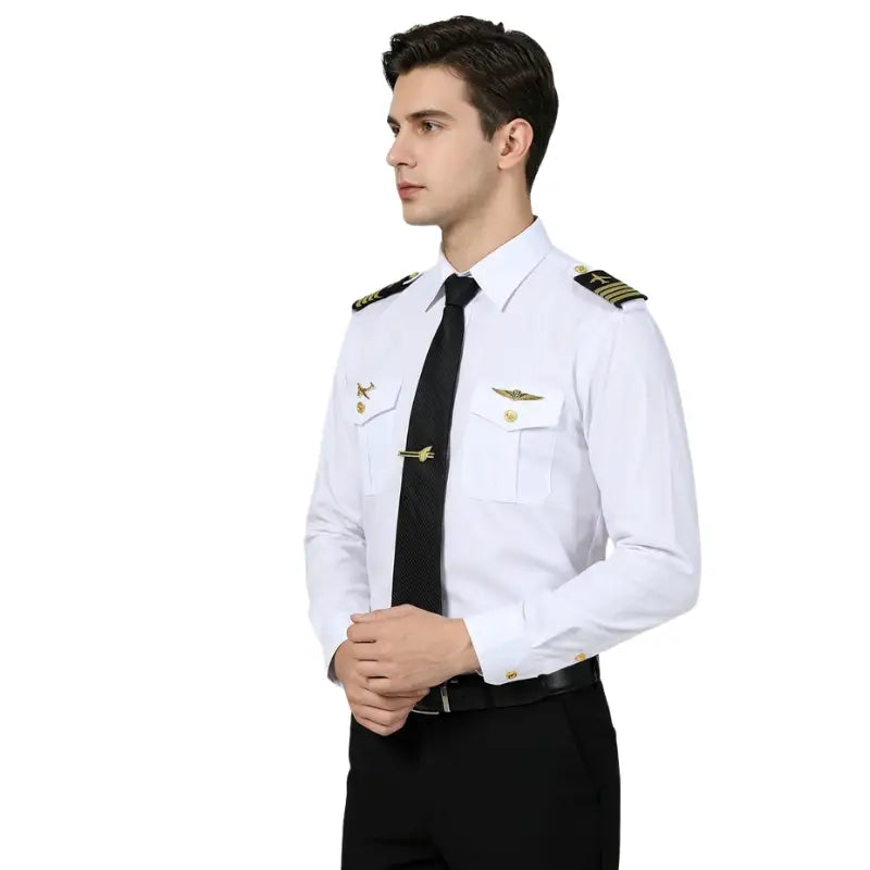 Chemise blanche uniforme militaire