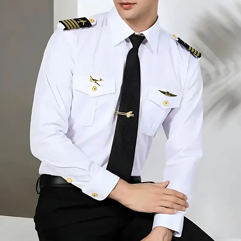 Chemise blanche uniforme militaire