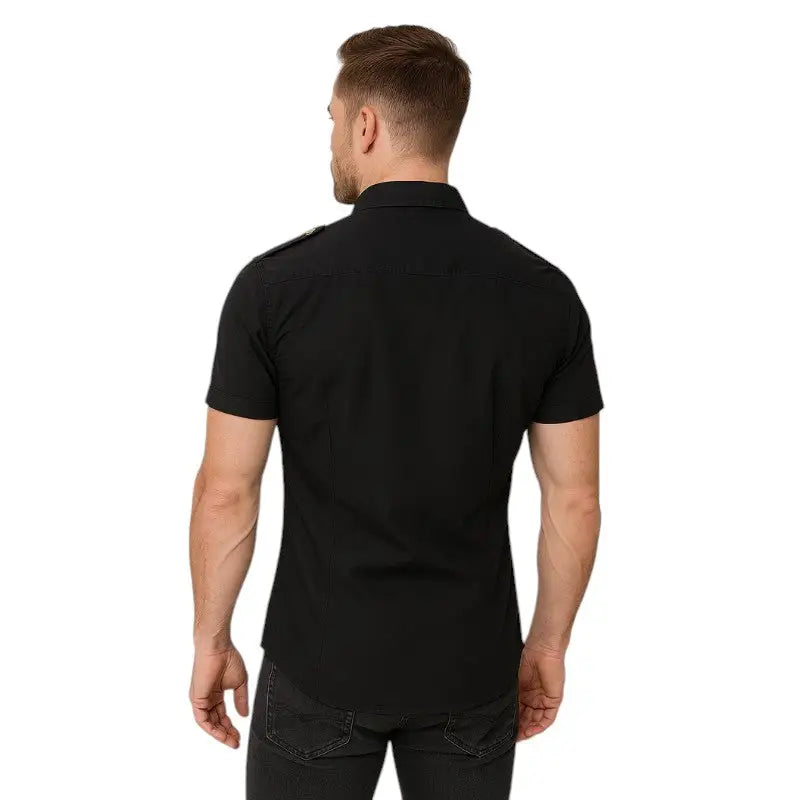 Chemise avec épaulette homme