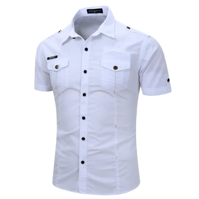 Chemise avec épaulette homme