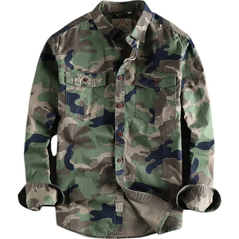 Chemise militaire homme grande taille