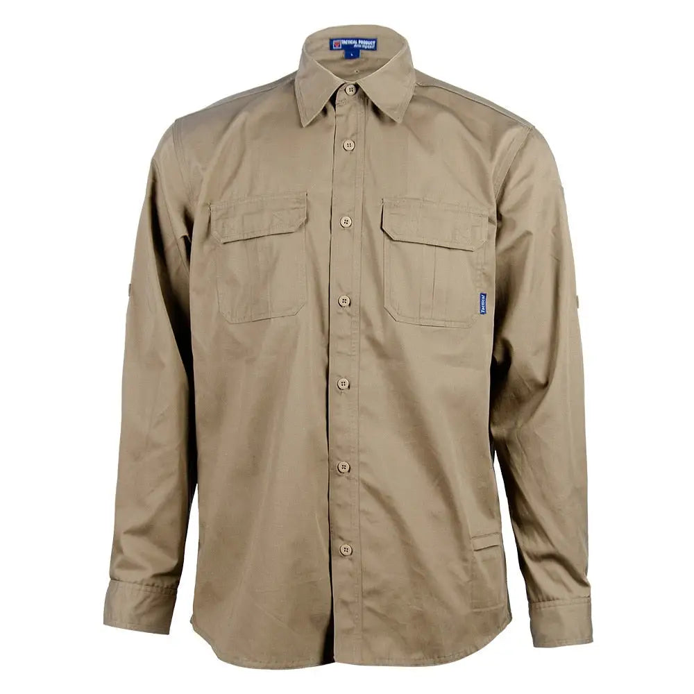 Chemise militaire homme manches longues