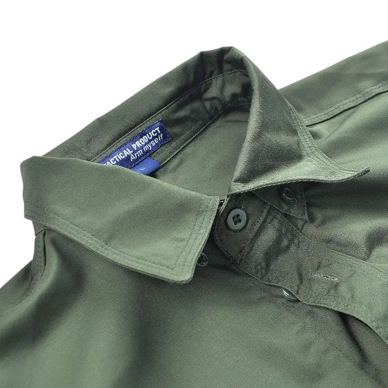 Chemise militaire homme manches longues