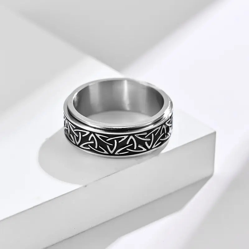 Chevaliere homme argent initiale