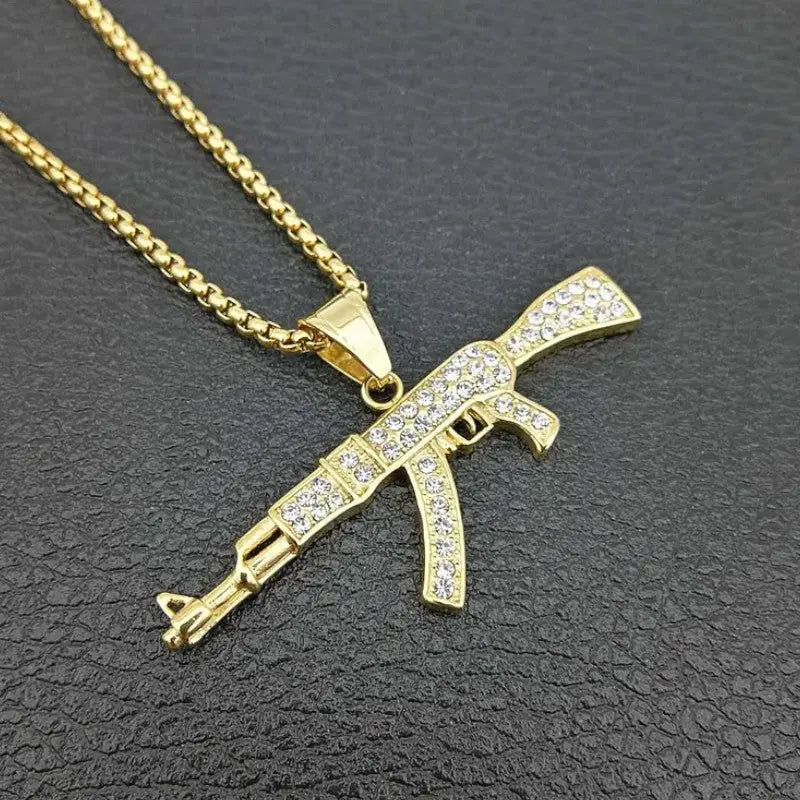 COLLIER MILITAIRE - AK-47 (OR)