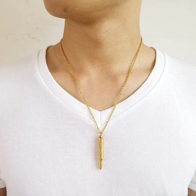 COLLIER MILITAIRE DOUILLE (OR)