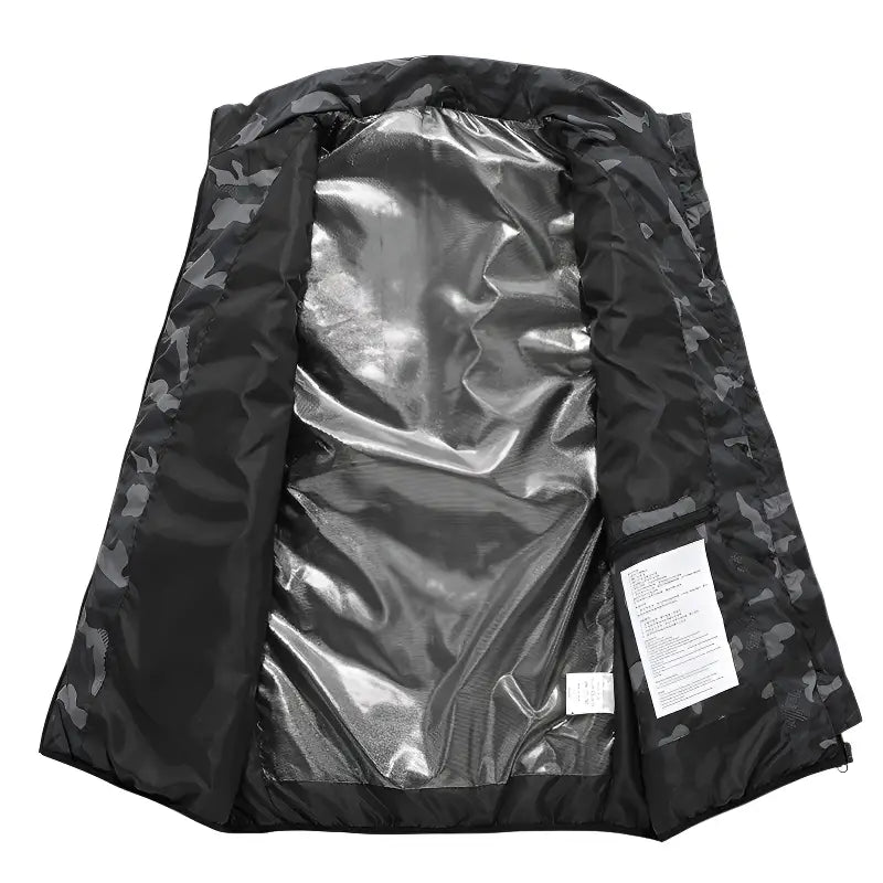 Doudoune chauffante camouflage