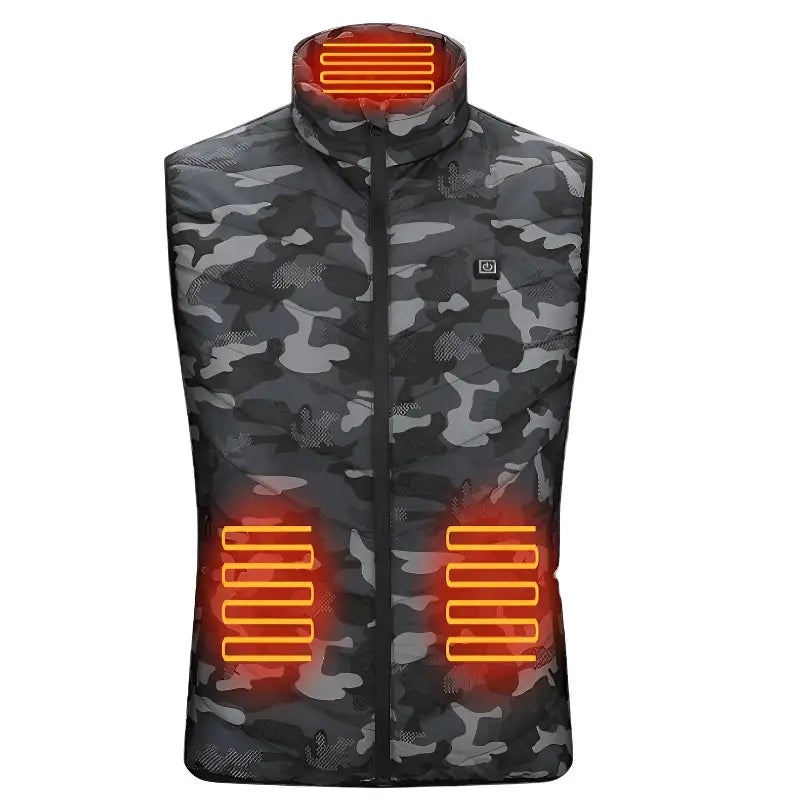 Doudoune chauffante camouflage