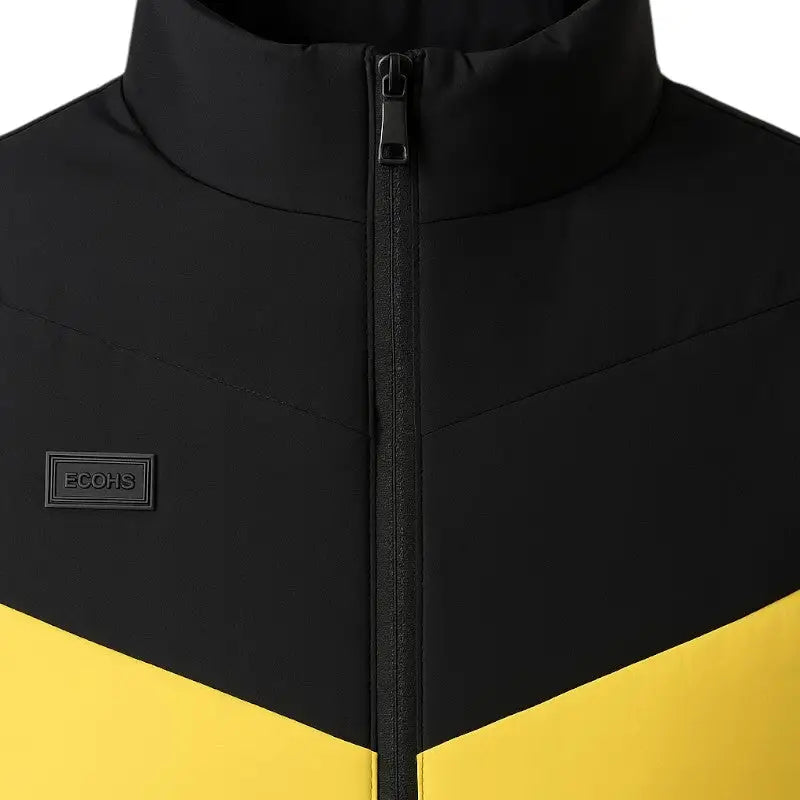 Doudoune chauffante jaune