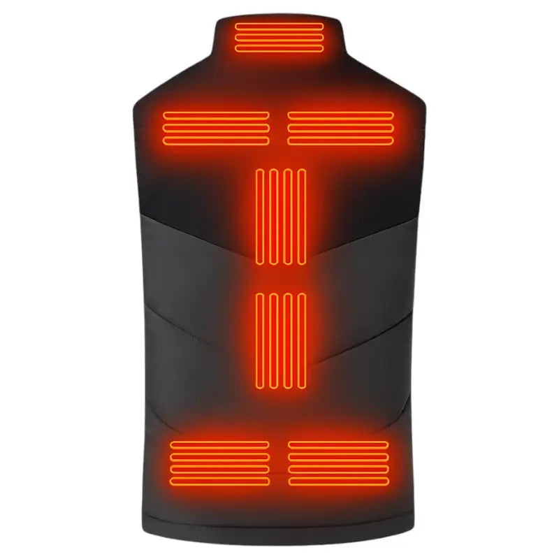 Doudoune chauffante rouge