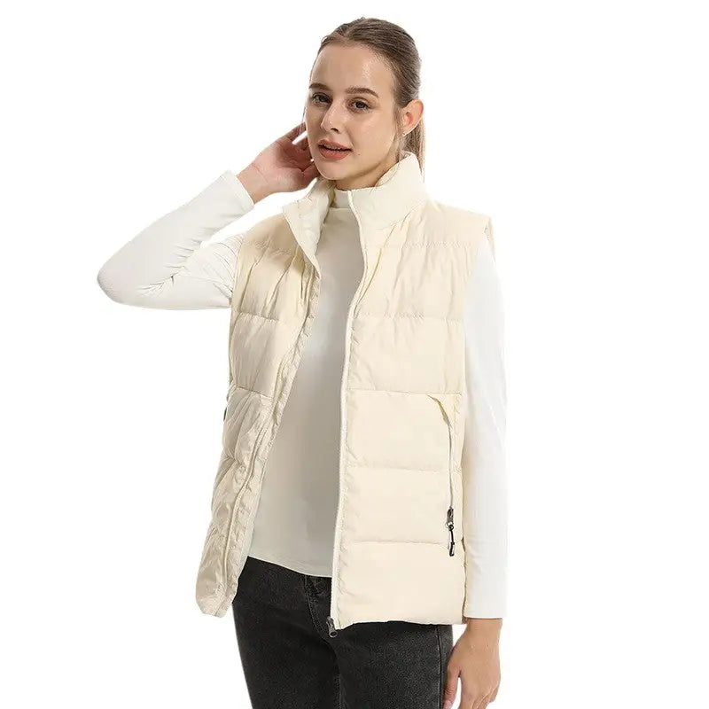 Doudoune gilet chauffante femme