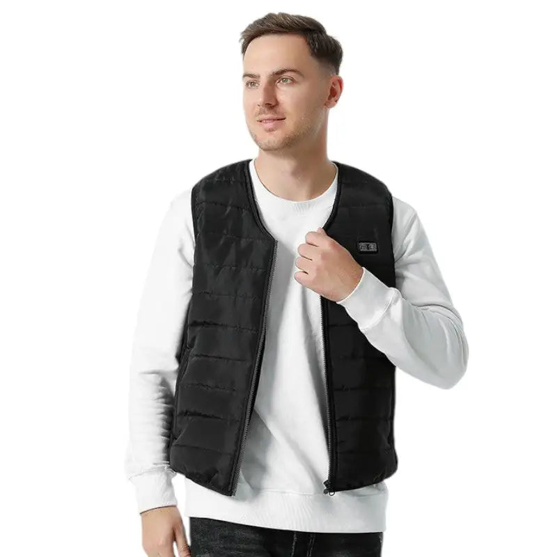 Doudoune sans manche chauffante homme