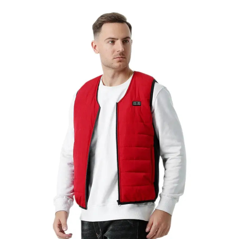 Doudoune sans manche chauffante homme