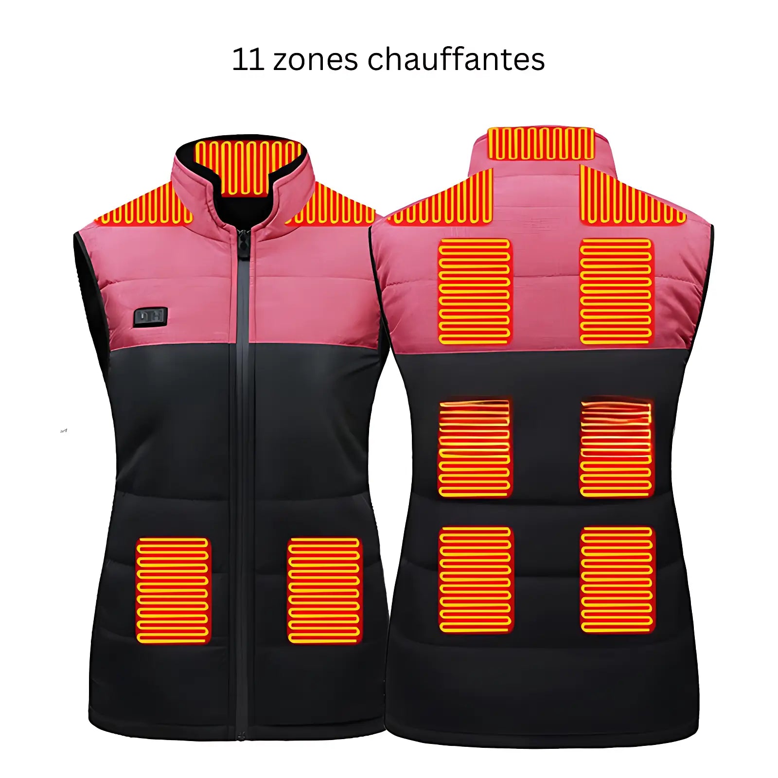 Doudoune sans manche chauffante homme avec batterie