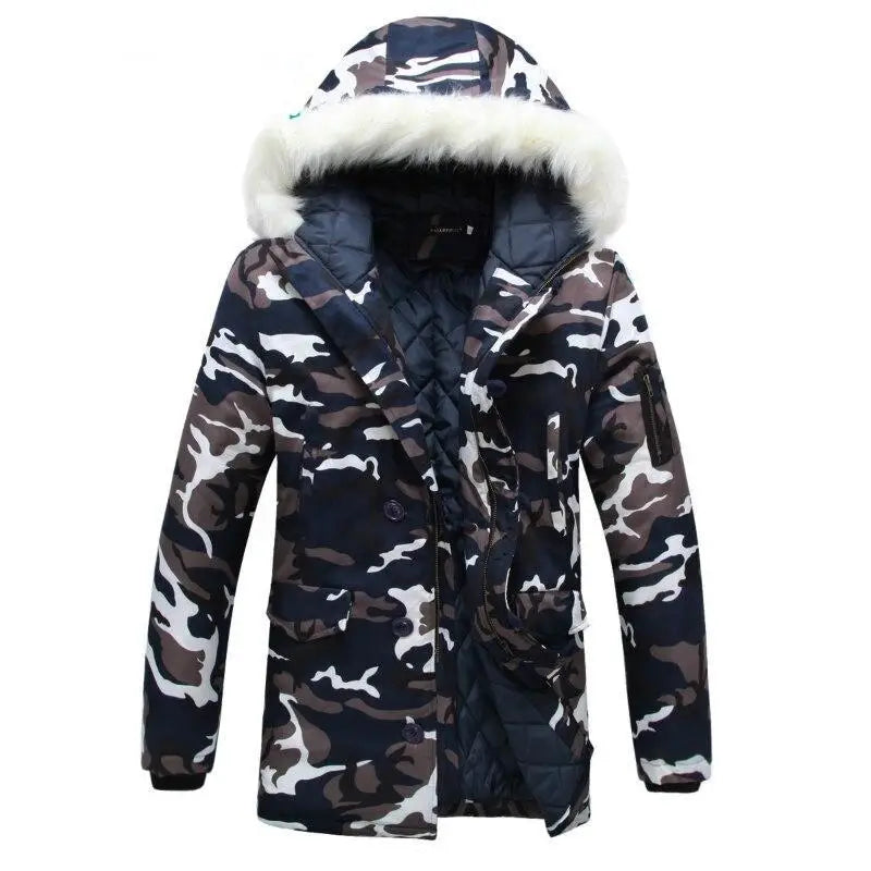 Doudoune militaire fourrure