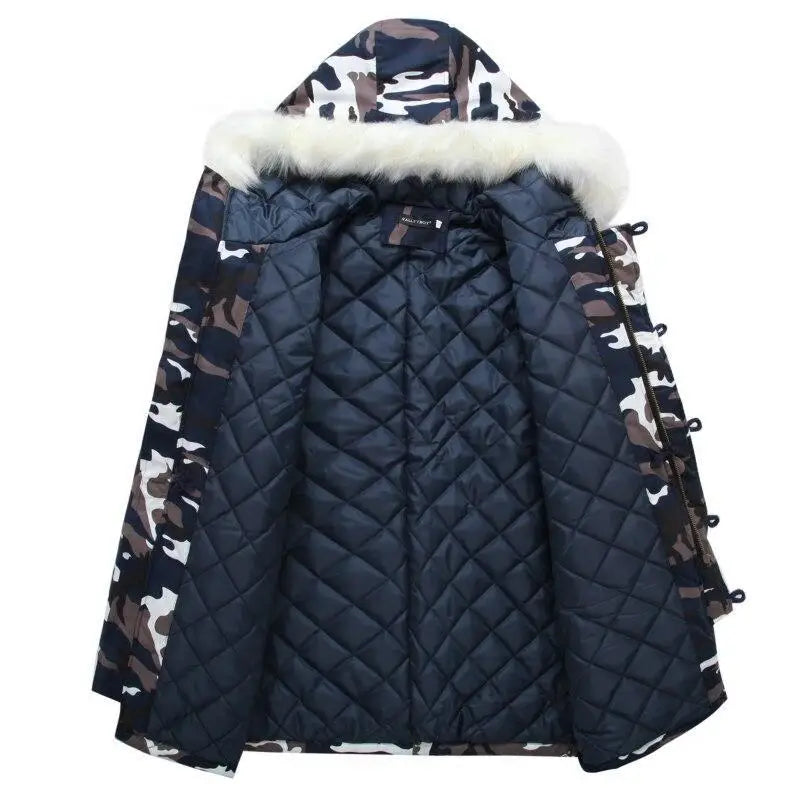 Doudoune militaire fourrure