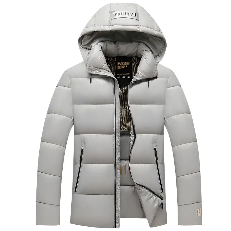 Doudoune militaire grise