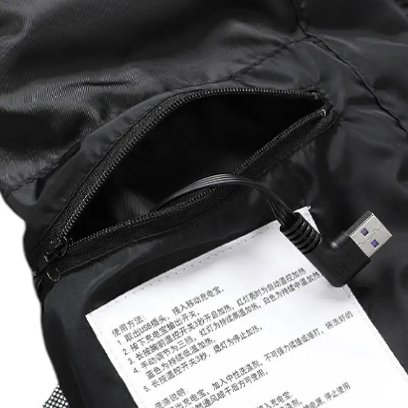 Doudoune sans manche chauffante